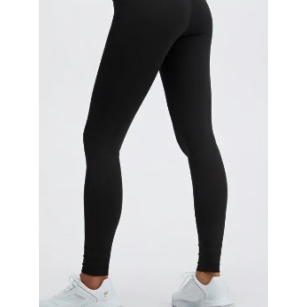 Fabletics SculptKnit High Waisted Custom Length Leggings Black Women Size
